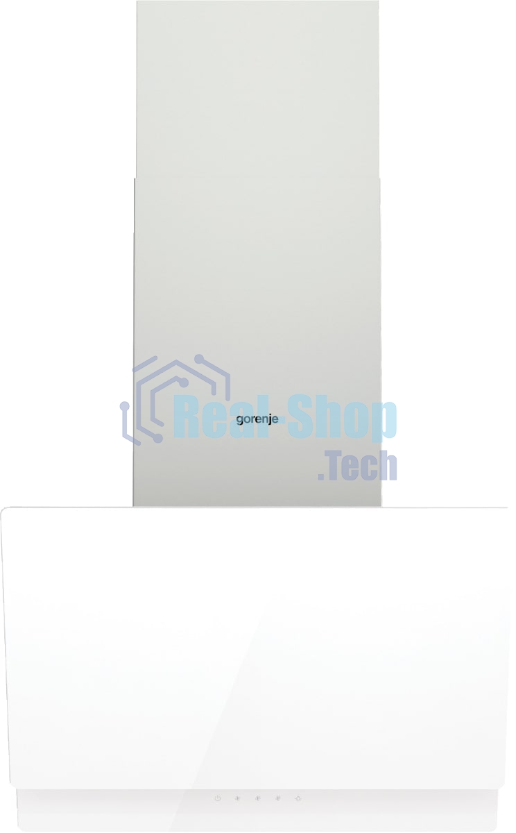 Вытяжка наклонная Gorenje WHI649EXGW белый, 60 см, 608 куб. м/ч, 63 дБ
