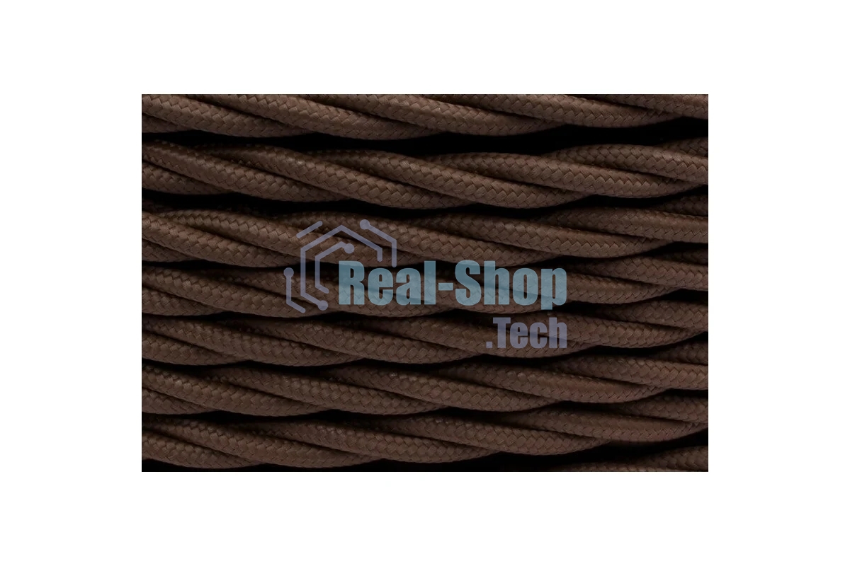 Провод ретро Bironi B1-424-72-150 2х1.5 матовый коричневый (уп. 150 м).