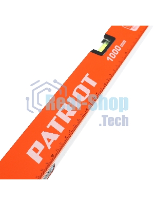 Уровень PATRIOT LRP-1000, магнитный, алюминиевый фрезерованный, усиленный, 1000мм