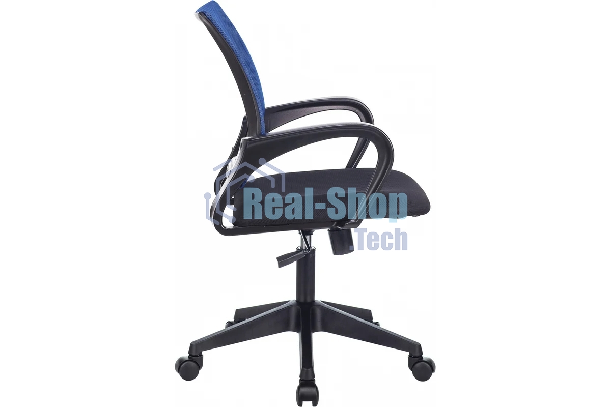 Кресло офисное Бюрократ CH-695N синий TW-05 TW-10 сетка/ткань, крестов. пластик