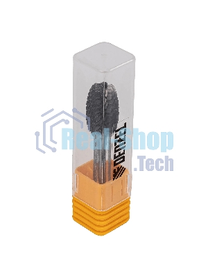 Борфреза по металлу Denzel твердосплавная, овальная, тип-E, 12 мм