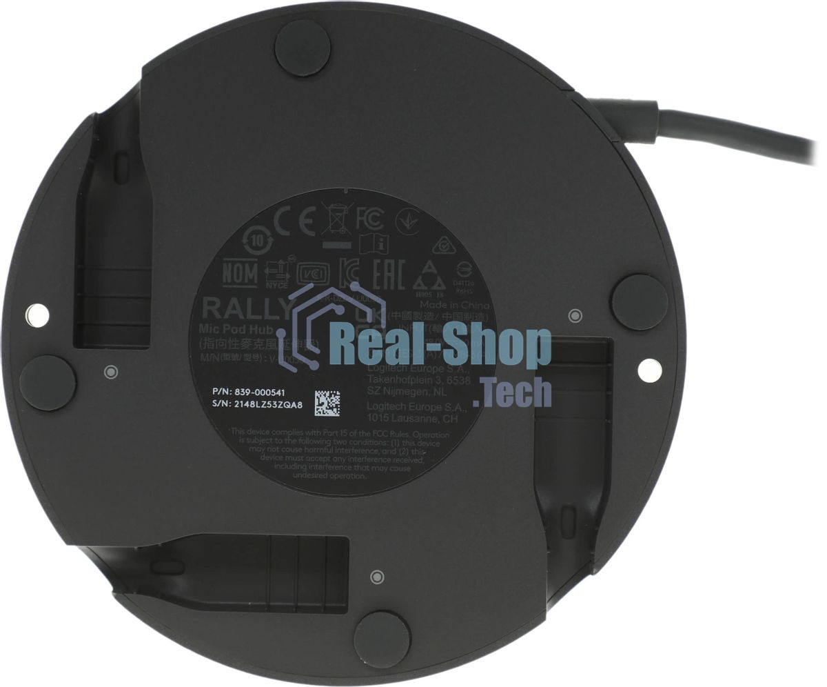 Концентратор для модулей микрофонов Accessory Logitech Other Mic Pod Hub Graphite for Rally Ultra-HD ConferenceCam