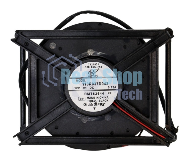 Вентилятор Indesit C00293764, 110R037D043 12V 0.13A (крепление 90х130мм)