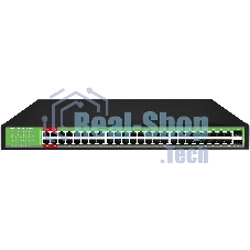 Коммутатор Digma DSP248G-2S-R800 V1, 48×1 Гбит/с + 2×1 Гбит/с SFP, неуправляемый