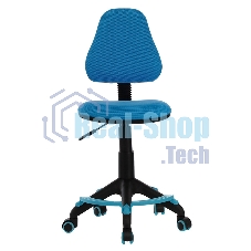 Кресло детское Бюрократ KD-4-F/TW-55 TW-55 голубой колеса голубой