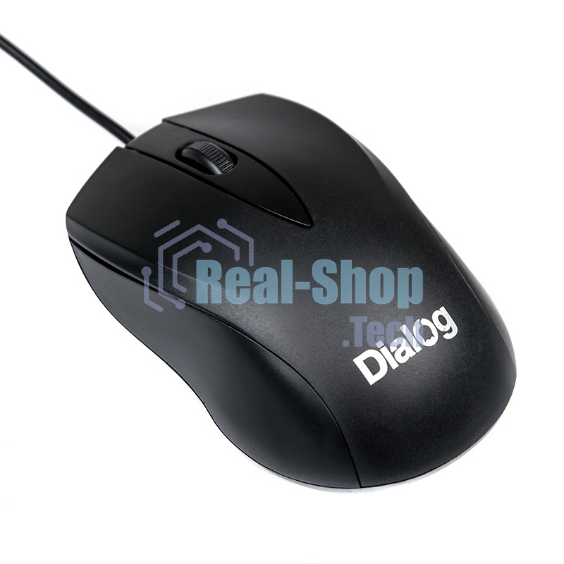 Мышь проводная Dialog Comfort MOС-15U черный, 1200 dpi, USB, кнопки - 3