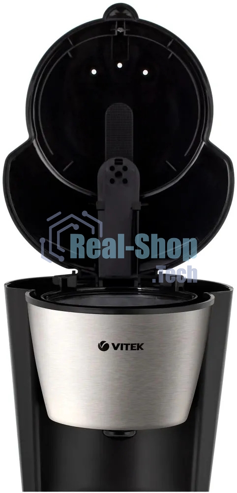 Кофеварка капельная Vitek VT-1506 ВК черный, молотый кофе, 0.7 л, 550 Вт