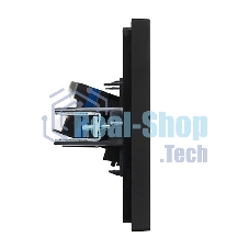 Розетка компьютерная RJ45 кат.6 IEK FORTE&PIANO FP131 черный