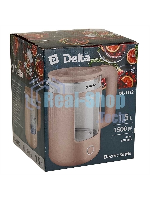 Чайник электрический Delta DL-1112 бежевый