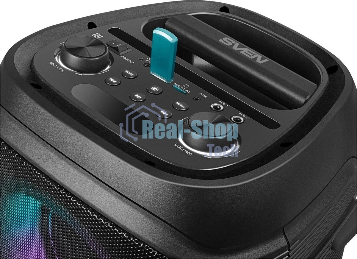 Колонка портативная SVEN PS-800 черный 100W 2.0 BT 10м 4400mAh