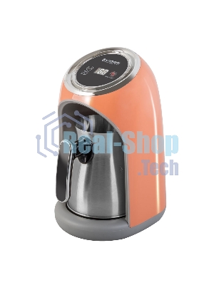 Кофеварка-турка Endever Costa-1019 электрическая, цвет оранжевый/стальной, мощность 600 Вт, объем 0,3 л,16 шт/уп.
