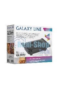 Гриль электрический Galaxy Line GL 2977, черный, механическое управление, 1800 Вт