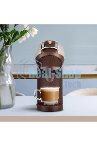 Кофеварка капсульная Kitfort КТ-7448 коричневый/бежевый, исп. кофе - капсулы/молотый, 1 л, 1400 Вт, 19 Бар.