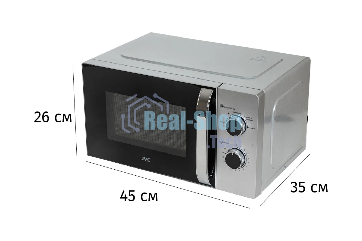 Микроволновая печь JVC JK-MW147M серебристый 20л 700Вт поворотный механизм