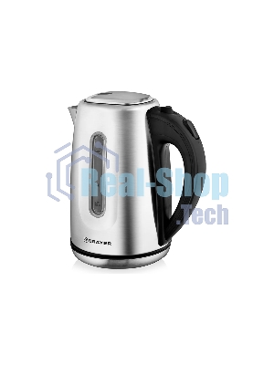 Чайник электрический BRAYER BR1014, 2200 Вт, 1.7 л, нержав.сталь, индикат. уровн. воды, автоотключ