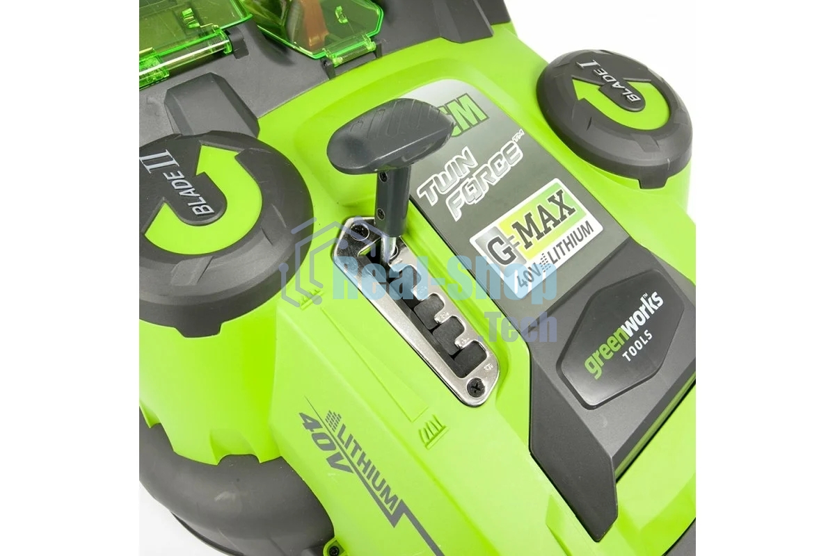 Газонокосилка аккумуляторная GreenWorks G40LM49DB, TwinForce, 40V, 49 см, без АКБ и ЗУ (2500207)