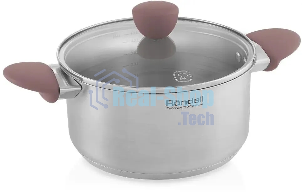 Кастрюля Rondell Bueno RDS-1588 (ST) сталь 1588 Кастрюля с/кр 24 см 4,8 л Bueno Rondell