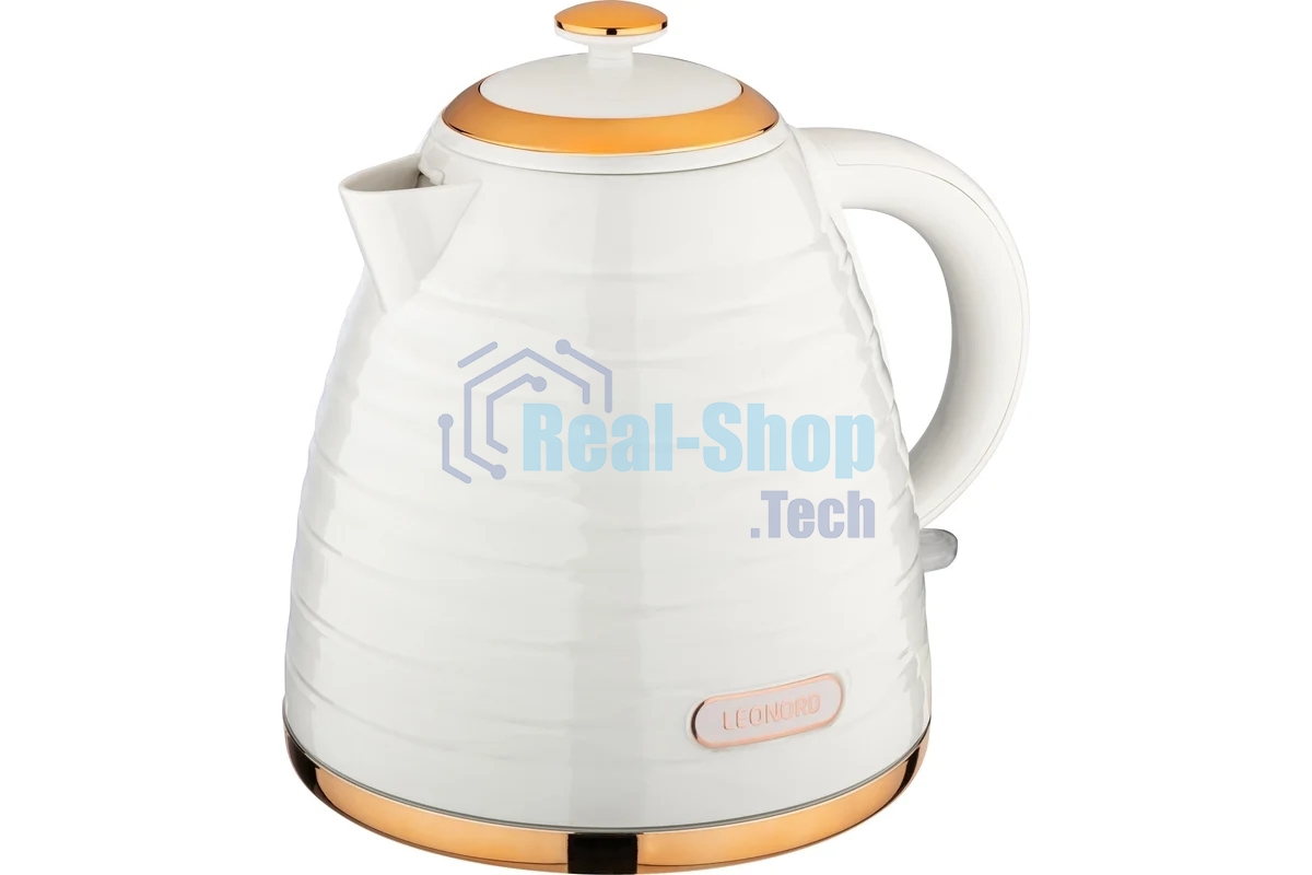 Чайник электрический LEONORD LE-1521 1,7 л, 2200 Вт, пластик, белый