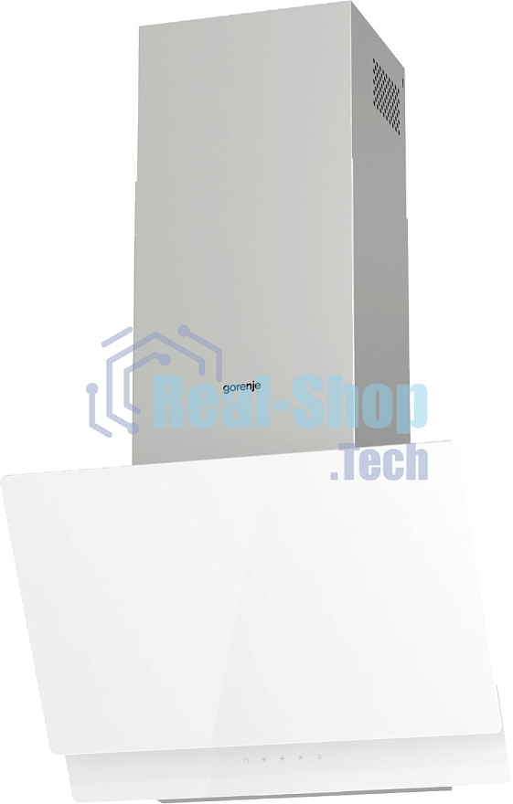 Вытяжка наклонная Gorenje WHI649EXGW белый, 60 см, 608 куб. м/ч, 63 дБ