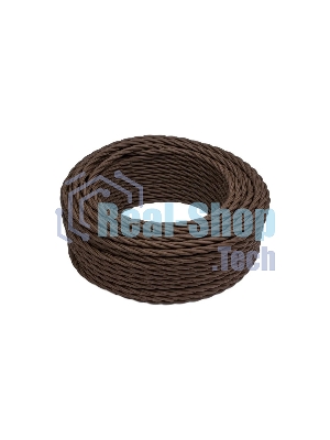 Провод ретро Bironi B1-424-72-150 2х1.5 матовый коричневый (уп. 150 м).