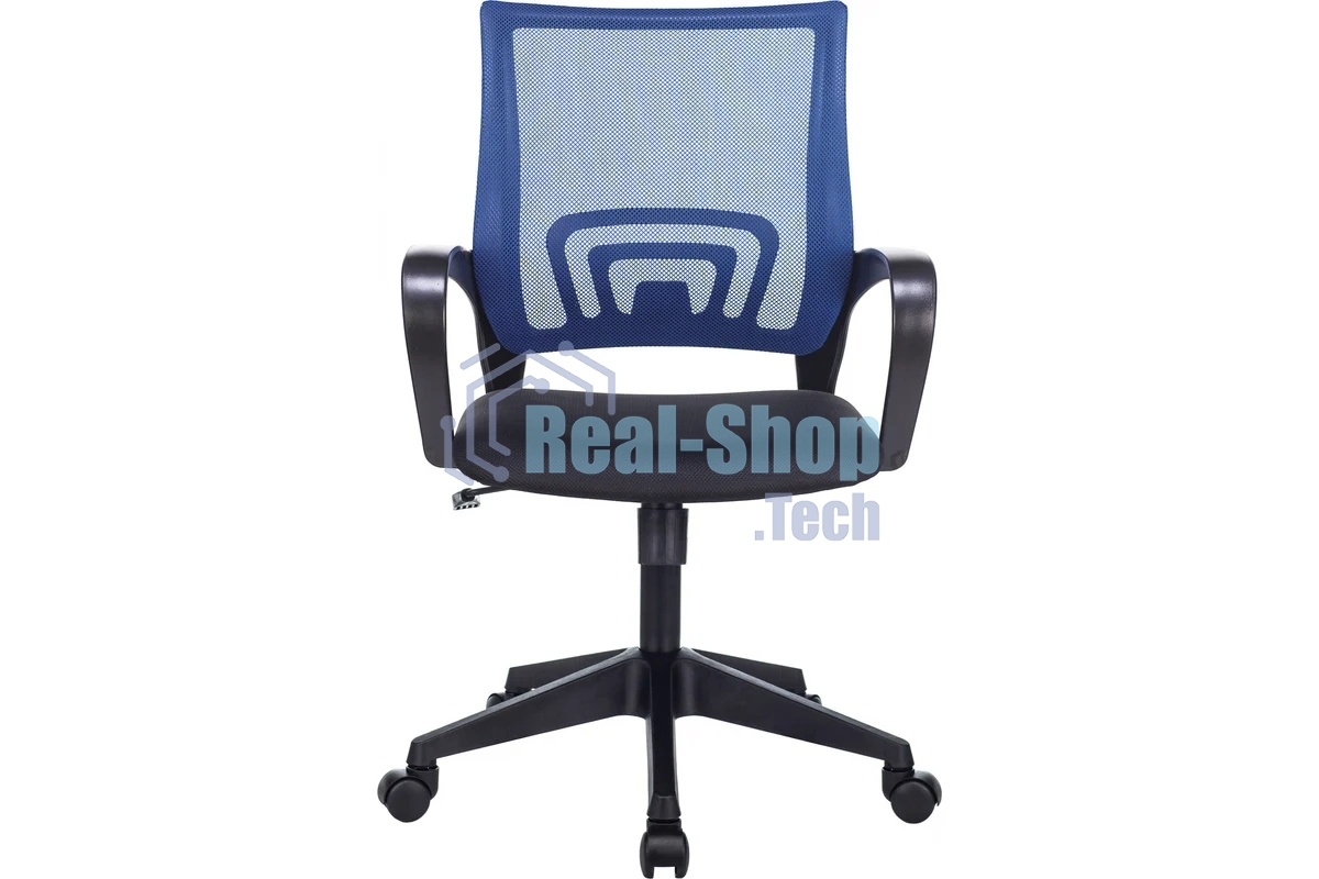 Кресло офисное Бюрократ CH-695N синий TW-05 TW-10 сетка/ткань, крестов. пластик