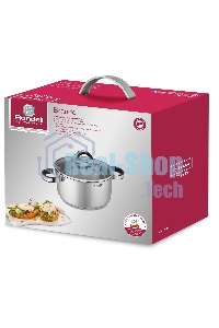 Кастрюля Rondell Brando RDS-1805 5.1 л. d=24 см (с крышкой) сталь