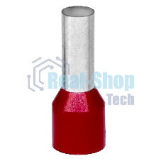 Наконечник-гильза DKC 10-14 мм с изолированным фланцем, красный