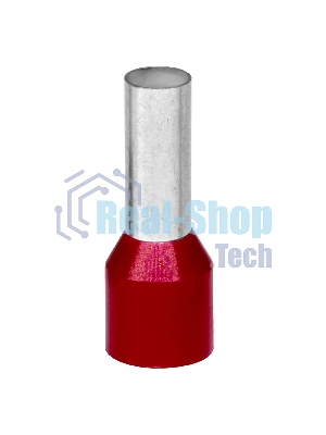 Наконечник-гильза DKC 10-14 мм с изолированным фланцем, красный