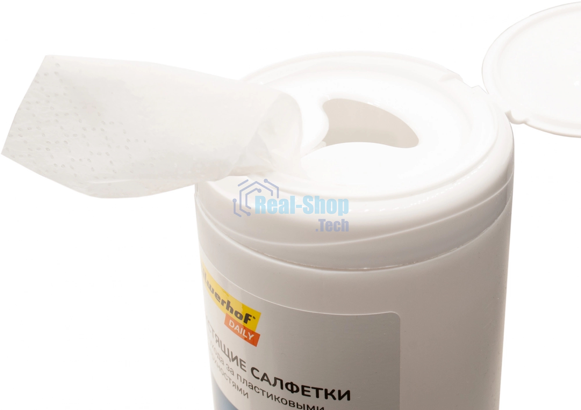 Салфетки Silwerhof DAILY для компьютеров и оргтехники туба 100шт влажных