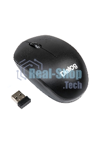 Мышь беспроводная Dialog Comfort MROC-13U черный, 1200 dpi, радиоканал, USB, кнопки - 3