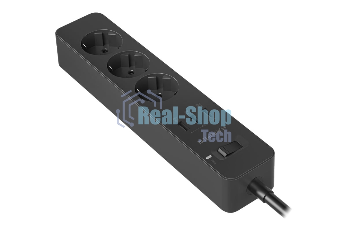 Удлинитель с USB зарядкой HARPER UCH-315 черный