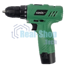Дрель-шуруповерт Oasis AV-12 Eco, 12 В, 1,3 Ач, 24Нм, щеточный