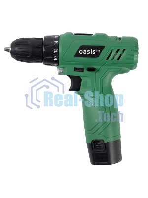 Дрель-шуруповерт Oasis AV-12 Eco, 12 В, 1,3 Ач, 24Нм, щеточный