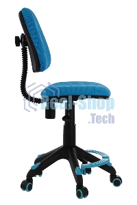 Кресло детское Бюрократ KD-4-F/TW-55 TW-55 голубой колеса голубой