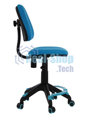 Кресло детское Бюрократ KD-4-F/TW-55 TW-55 голубой колеса голубой