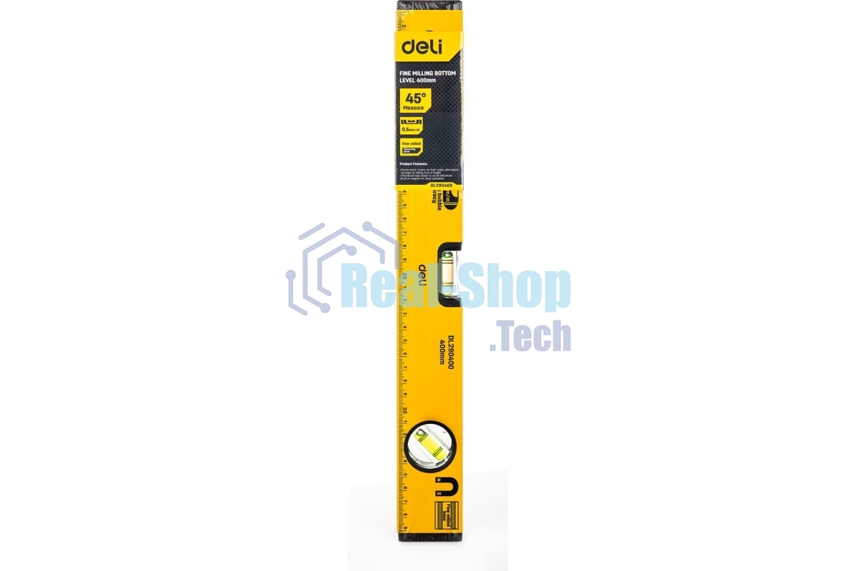 Строительный уровень Deli DL290400 400мм Алюминиевый сплав.