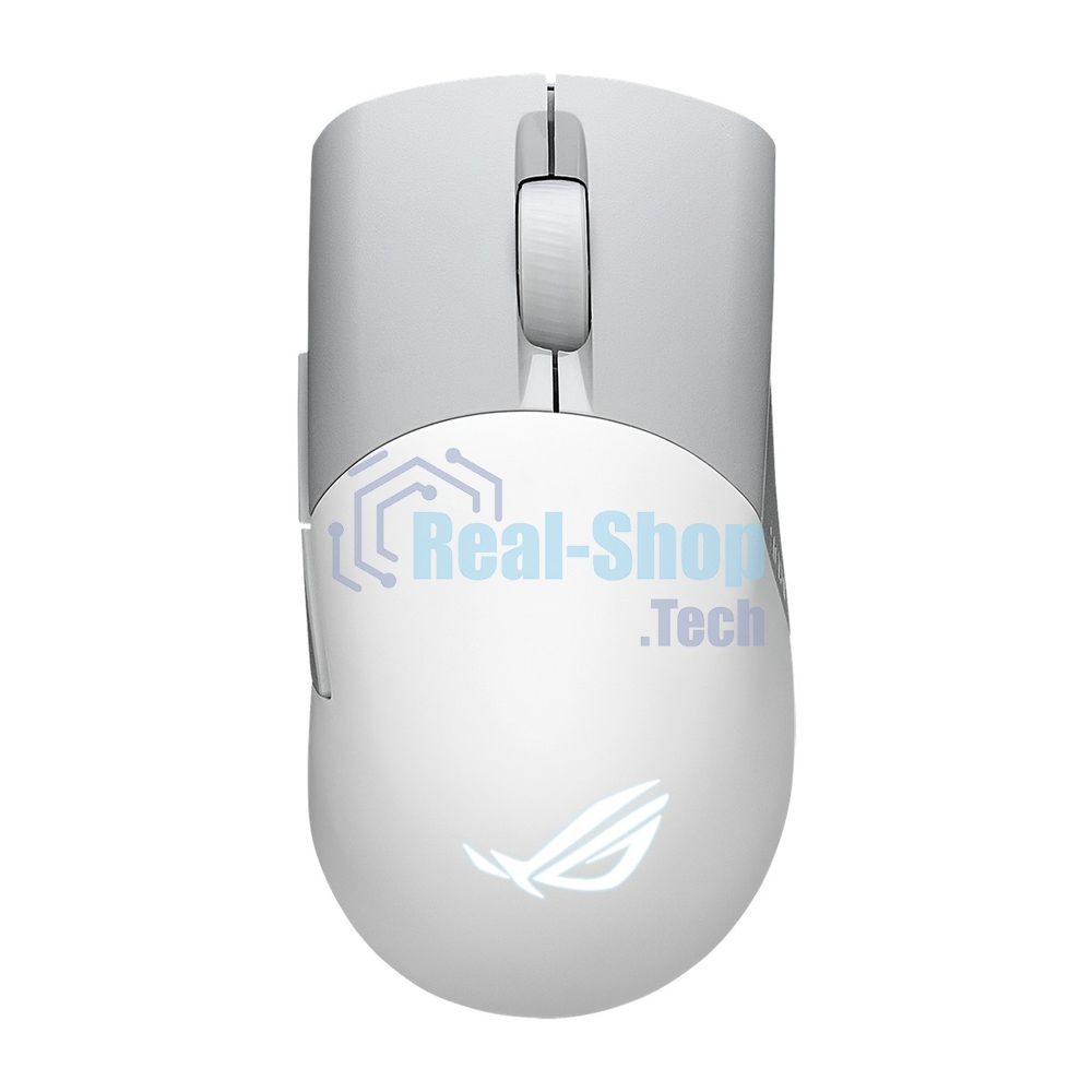 Мышь беспроводная/проводная ASUS ROG Keris Wireless AimPoint белый, 36000 dpi, радиоканал, Bluetooth, USB, кнопки - 5
