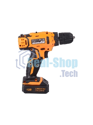 Дрель-шуруповерт аккумуляторная Вихрь ДА-12-2к 72/14/2, Аккумуляторная, 12В, 2 АКБ, Кейс