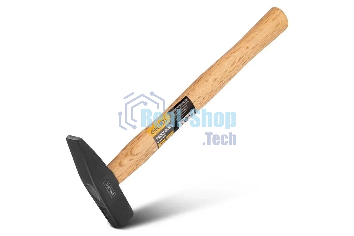 Слесарный молоток Deli DL442300 300 гр, деревянная рукоять