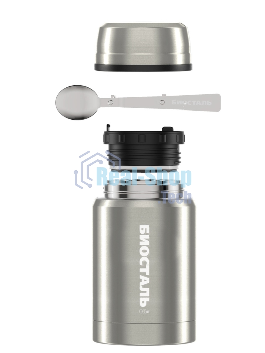 Термос BIOSTAL NTS-500B ОХОТА ш/г, суповой с ложкой, с термочехлом