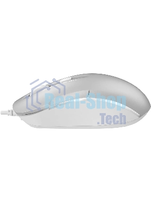 Мышь проводная A4Tech Fstyler FM26 серебристый/белый, 1600 dpi, USB, кнопки - 4