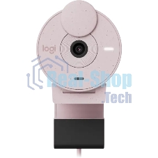 Веб-камера Logitech Brio 300 1920x1080, 30 кадр/с, USB Type-C, микрофон (шумоподавление), автоматическая фокусировка, автоосвещение, универсальное крепление розовый