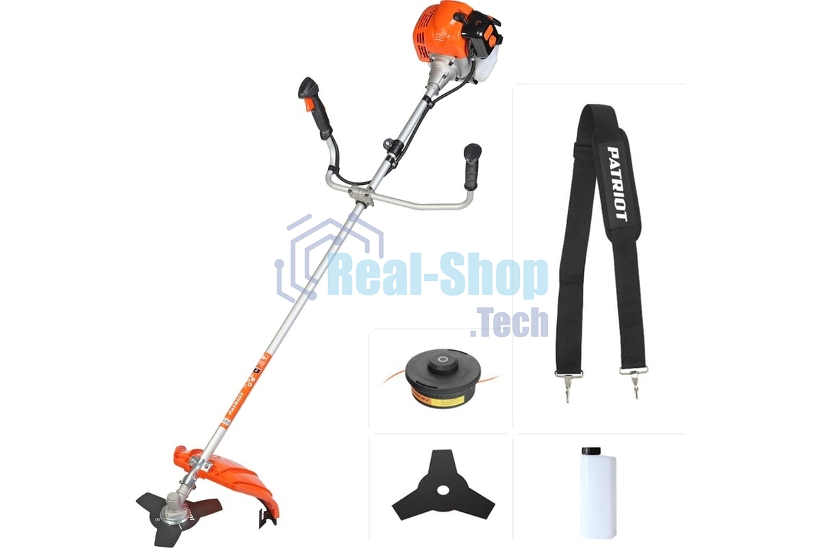 Триммер бензиновый Patriot PT 553 (1+1) 1840Вт 3л.с. реж.эл.:леска/нож