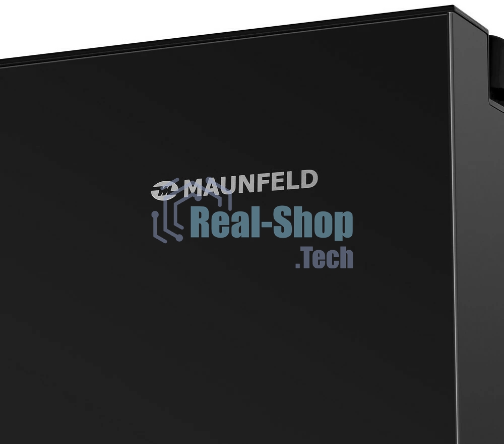 Холодильник Maunfeld MFF177NFB Slim Inverter черный двухкамерный 352/198л морозилка слева, No Frost, Side by Side