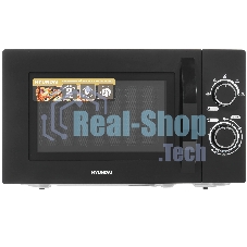 Микроволновая печь Hyundai HYM-M2063 черный, 20 л, 700 Вт, переключатели - поворотный механизм