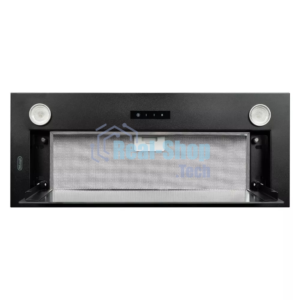 Вытяжка встраиваемая DeLonghi Cosetta 710 NB черная, 70 см, 1200 куб. м/ч, 63 дБ