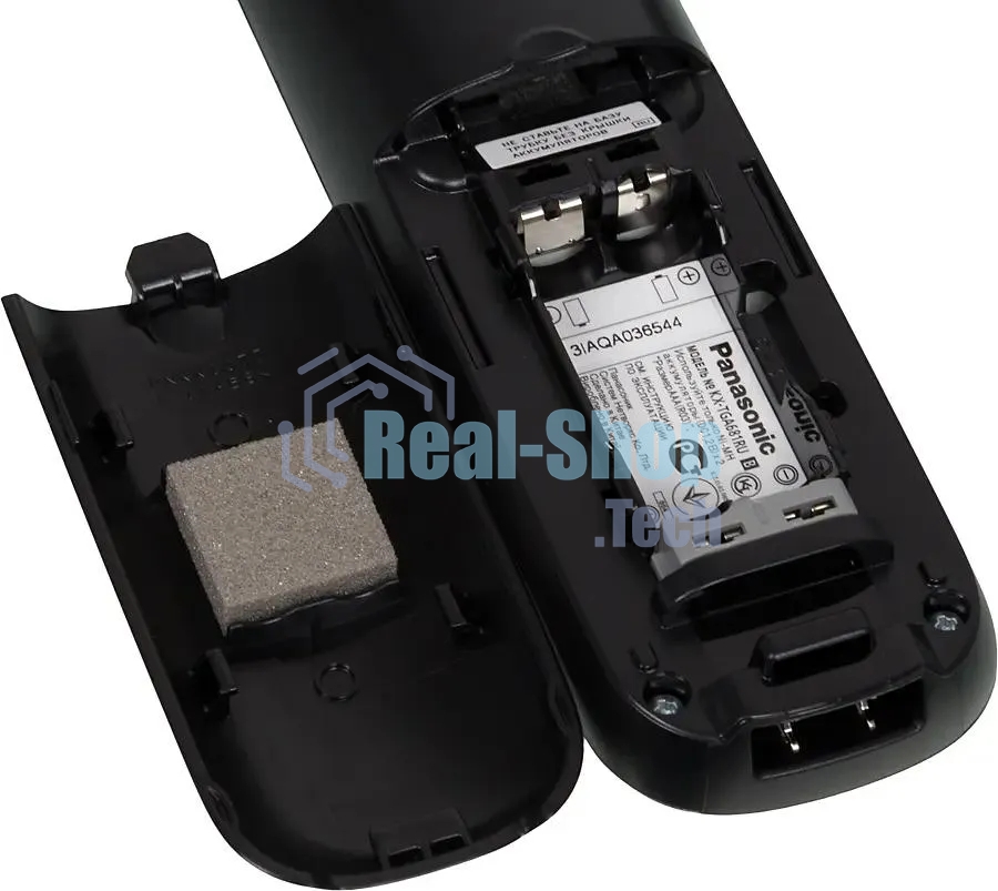 Телефон беспроводной (DECT) Panasonic KX-TG6811RUB черный Беспроводной DECT,40 мелодий,телефонный справочник 120 зап.