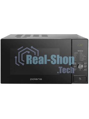 Микроволновая печь Polaris PMO 2303DG черный, 23 л, 1400 Вт, переключатели - кнопки/поворотный механизм