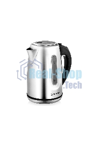 Чайник электрический BRAYER BR1014, 2200 Вт, 1,7 л, нержав.сталь, индикат. уровн. воды, автоотключ