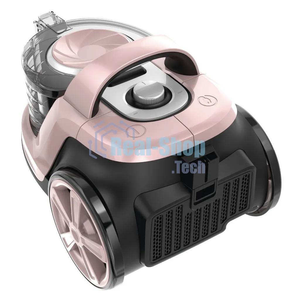 Пылесос Eurostek EVC-4508 розовый/черный, 420/2500 Вт, уборка сухая, пылесборник контейнер 3 л